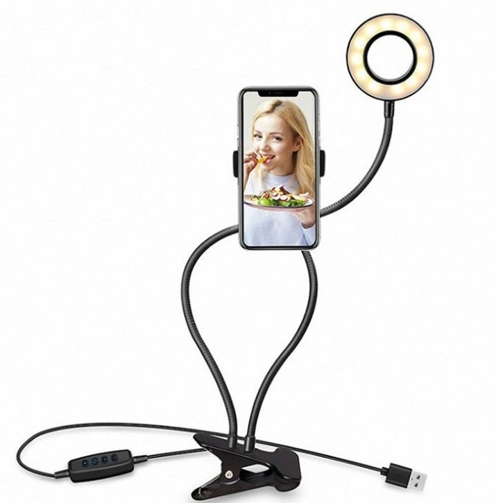LED Selfie Ring Light for Live Adjustable Makeup
