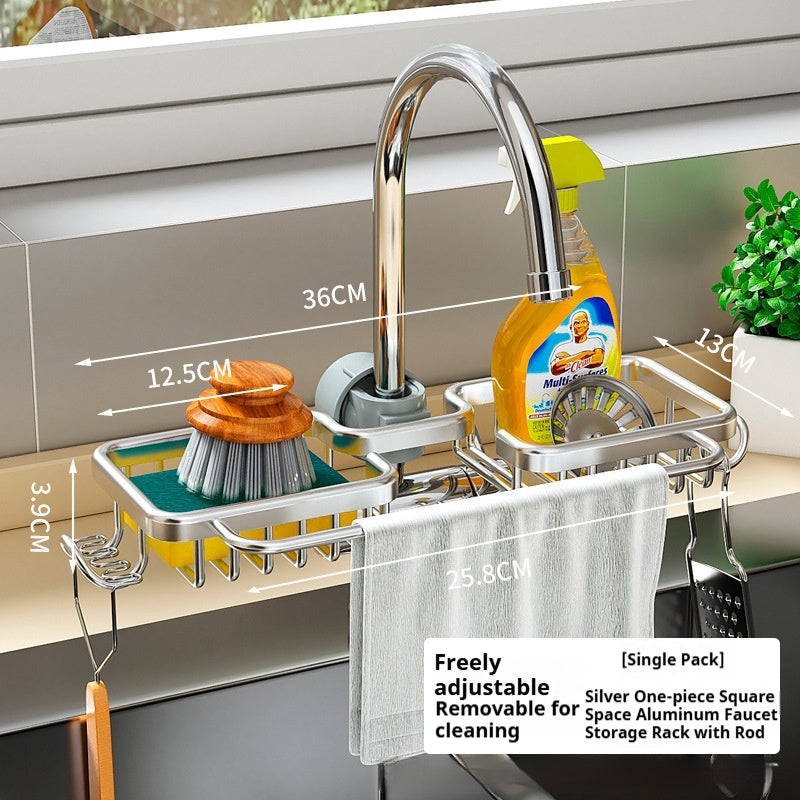 Kitchen Racks Hanging On A Faucet Household