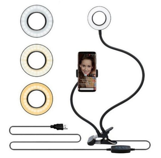 LED Selfie Ring Light for Live Adjustable Makeup