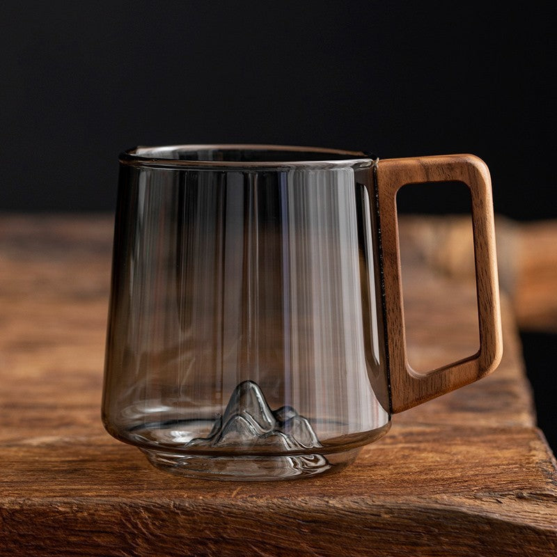 Single-layer Side Wooden Handle Drinking Cups